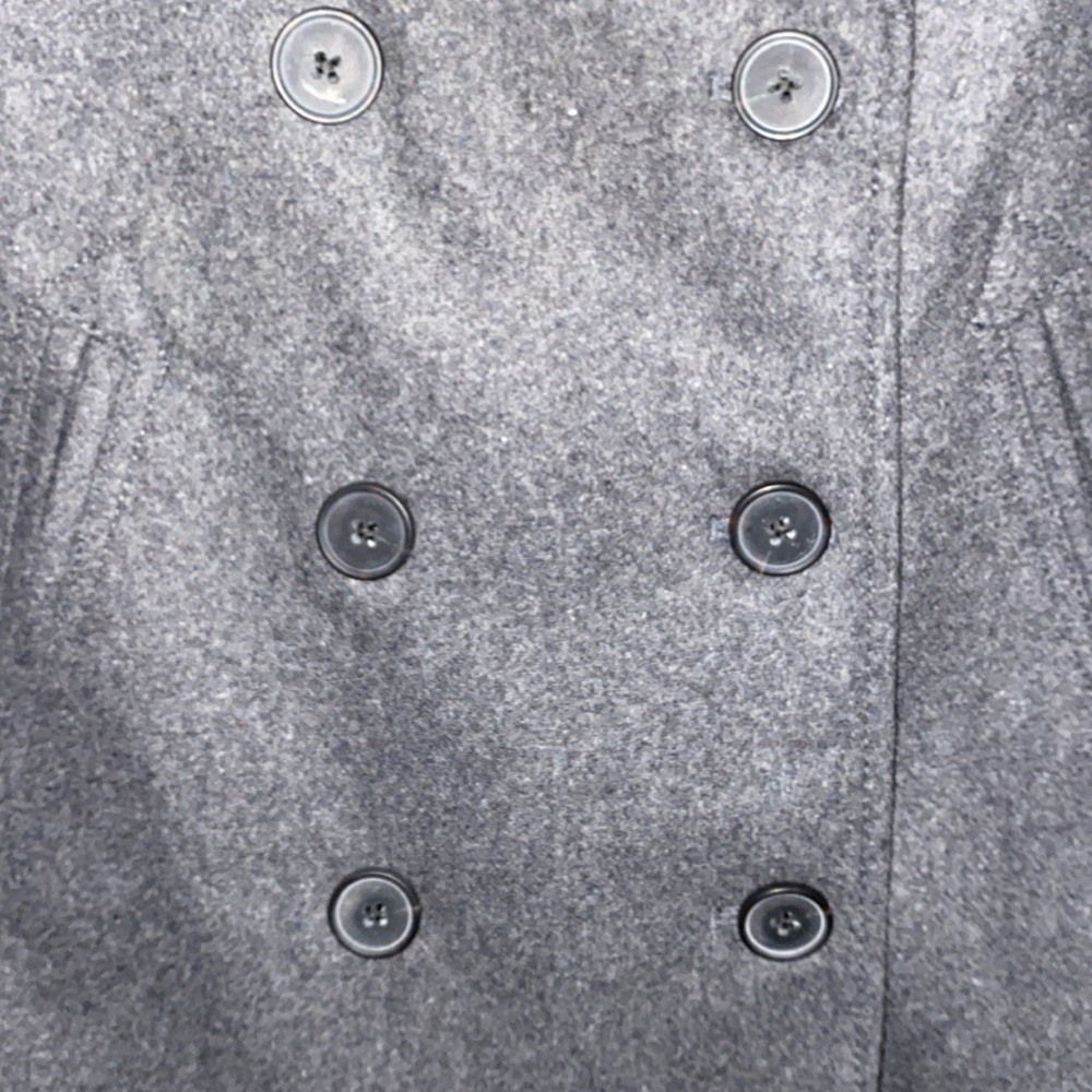 Old Navy's Soft-Brushed Dark Heather Gray Lined Peacoat NWT - Picture 7 of 13